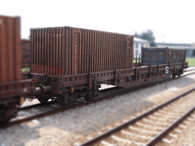 Standard 4-axled low flat wagon